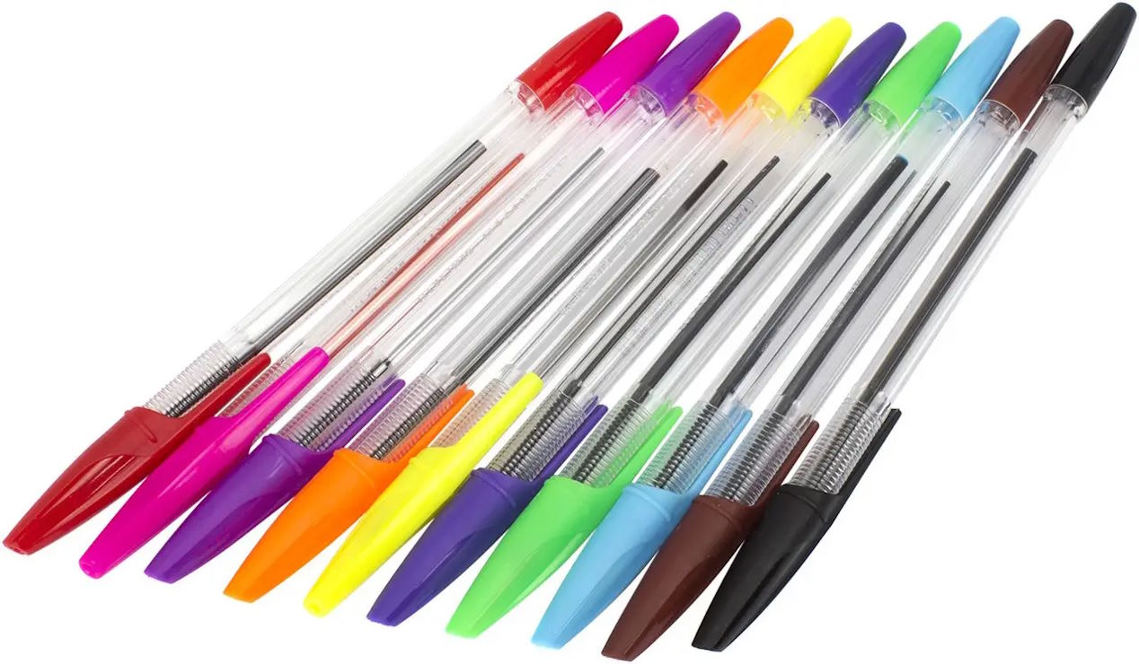 Набір кулькових ручок «STANDART»на 10 кольорів, ТМ Economix