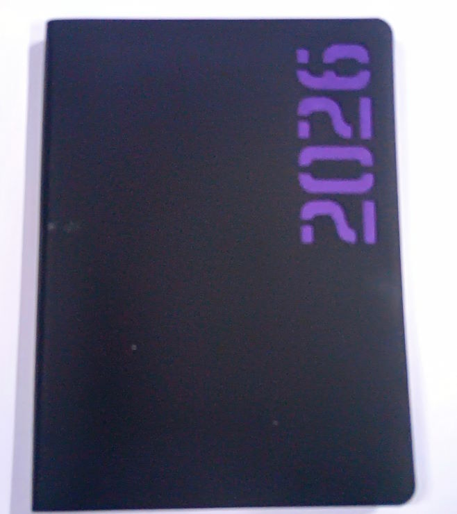 Щоденник датований «NEON» A5 на 336 сторінок з обкладинкою зі шкірзаму, фіолетовий, ТМ Buromax