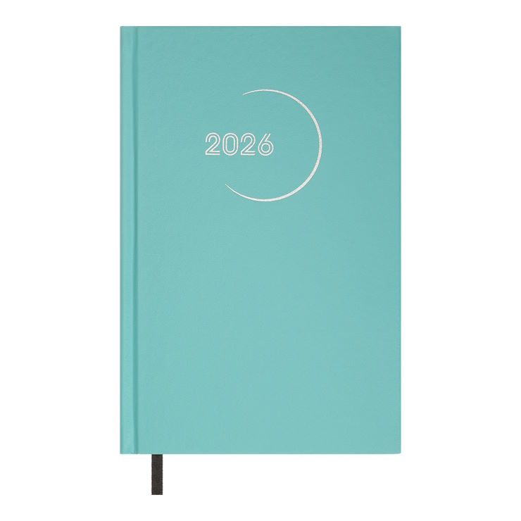 Щоденник датований «MADAM» A5 на 320 сторінок з обкладинкою зі шкірзаму, бірюзовий, ТМ Buromax