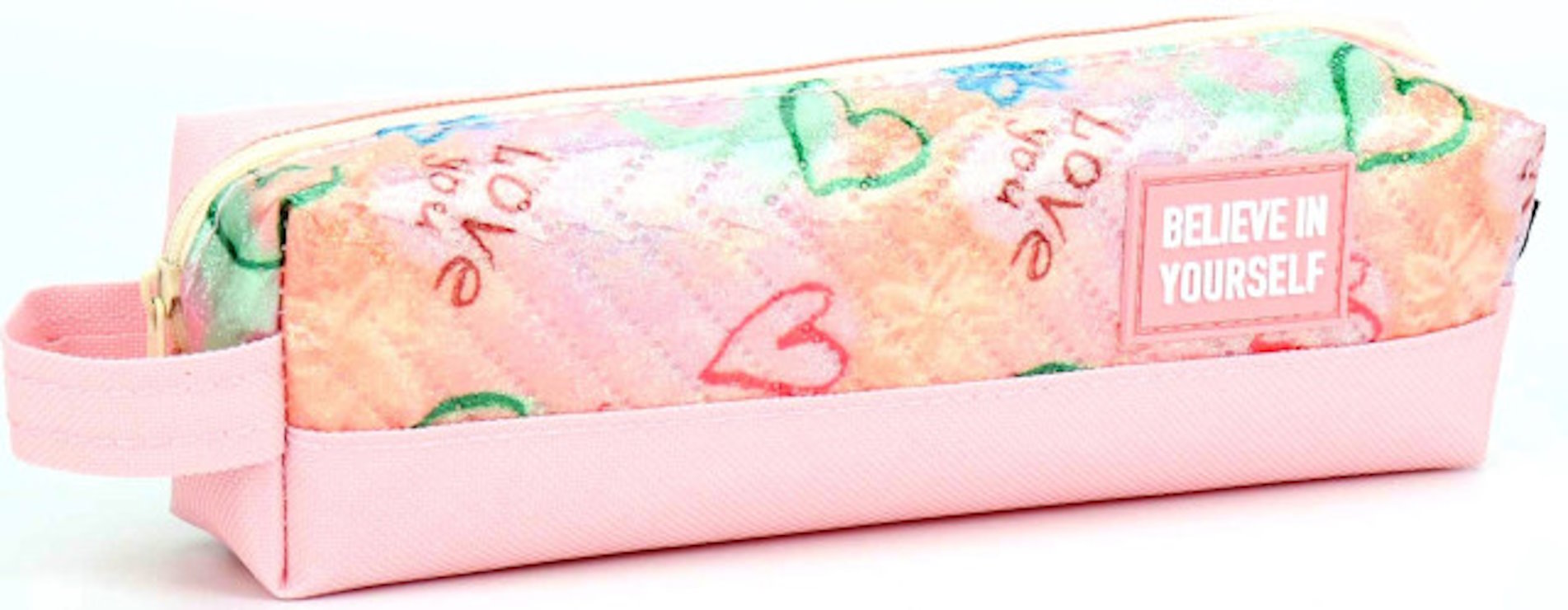 Пенал 21х4,5х6 см рожевий, ТМ Мандарин