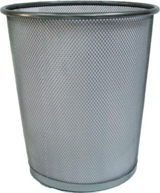 Кошик круглий металевий маленький срібний 18,5х23х27 см, ТМ Leader