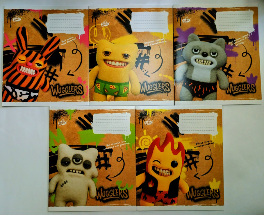 Зошит на 24 аркуші у лінію «Вугглери» №2648, ТМ Brisk