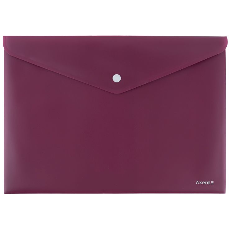 Папка на кнопці «Earth colors» А4, бордова, ТМ Axent