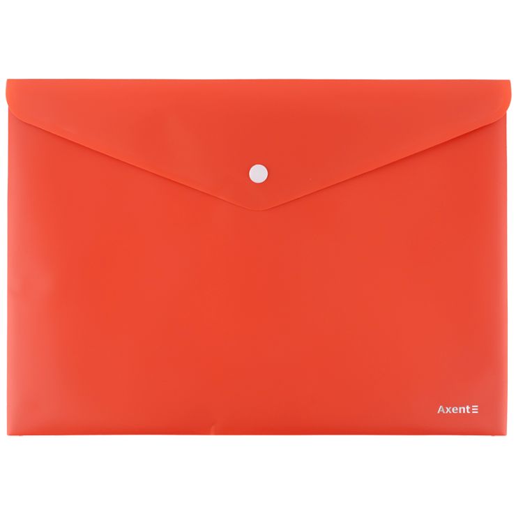 Папка на кнопці «Earth colors» А4, коралова, ТМ Axent