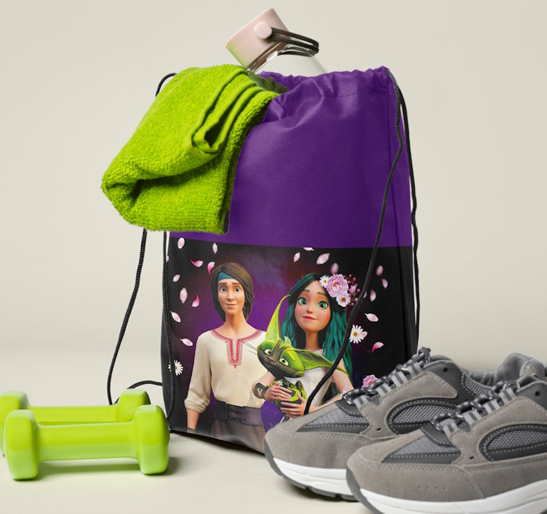 Сумка для взуття «Весілля» 46х33 см з затяжка по колу, Hipe