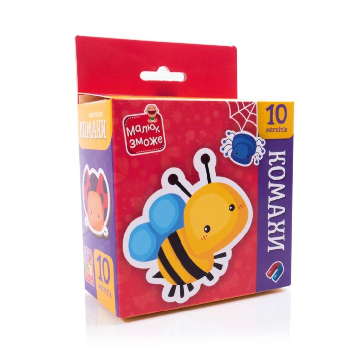 Набір магнітів «Комахи» з 10 елементів, ТМ Vladi Toys