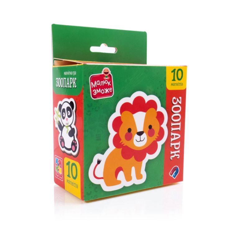Набір магнітів «Зоопарк» з 10 елементів, ТМ Vladi Toys