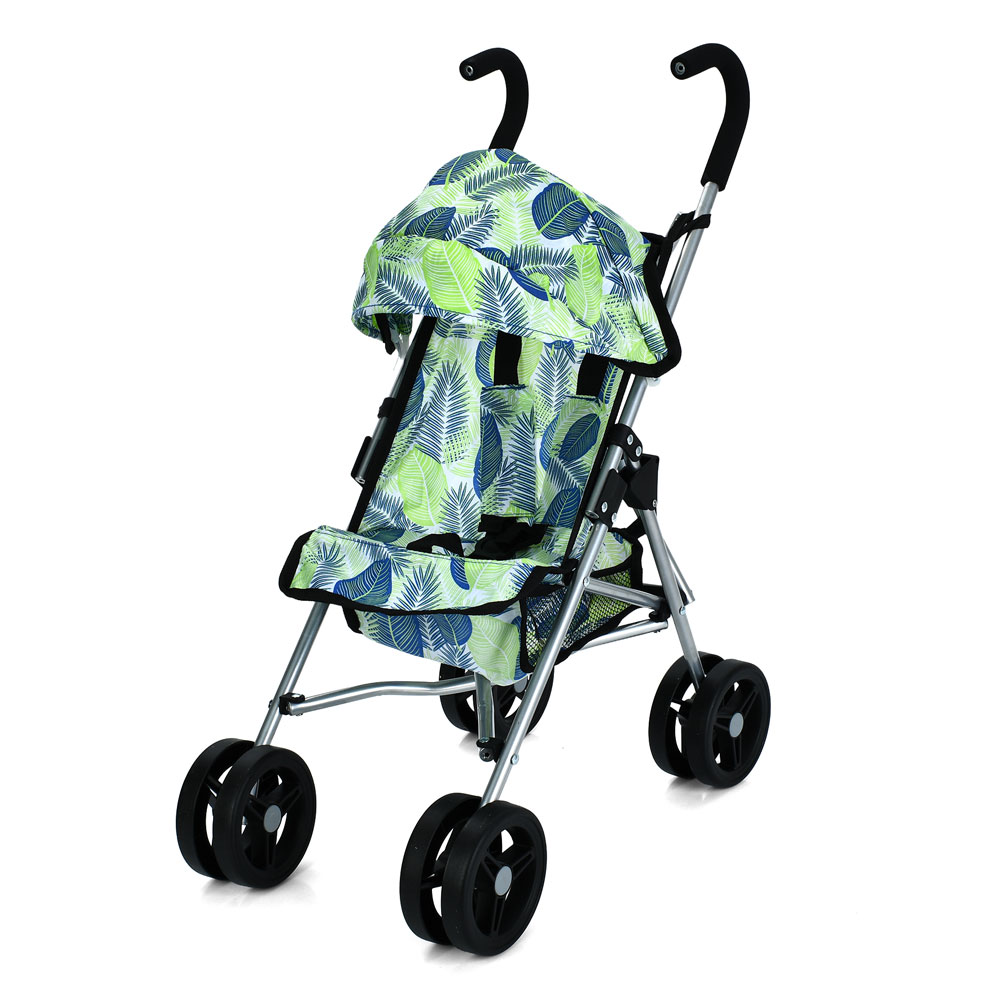 Коляска для ляльки 48,5х26х63 см прогулянкова металева з ручкою EVA, кошиком, пластиковими колесами, у пакеті 70х12х17 см.