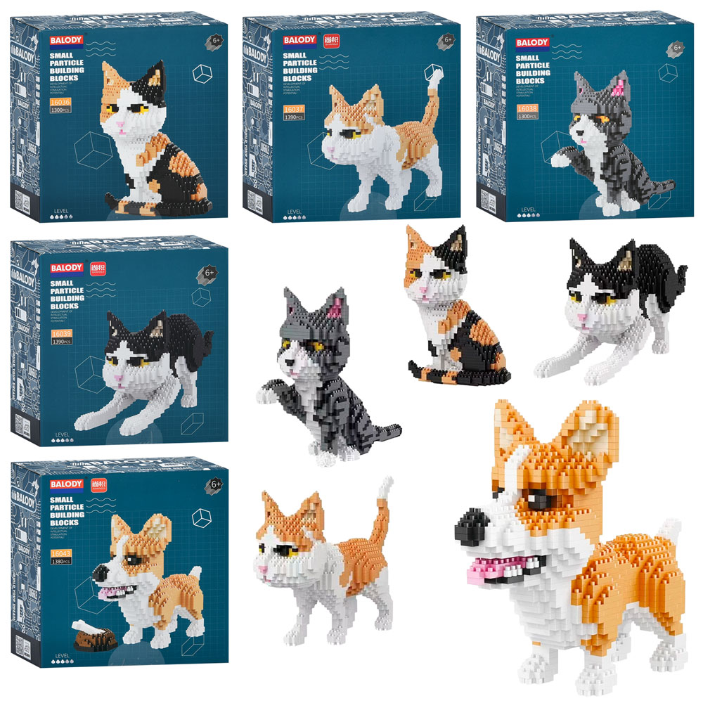 Конструктор «Тваринка» від 1300 деталей, в асортименті, у коробці 16,5х18х8 см