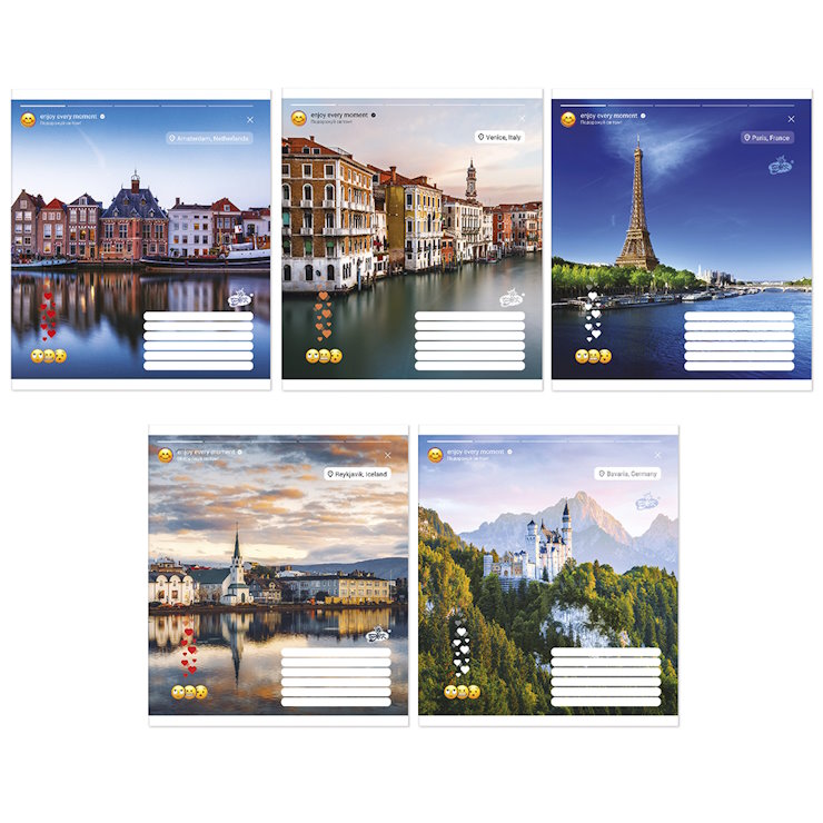 Зошит на 60 аркушів у лінію «Таємничий ліс», №2624, ТМ Brisk