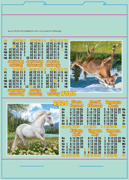 Календар-стійка «Символ року» 29,5х21 см