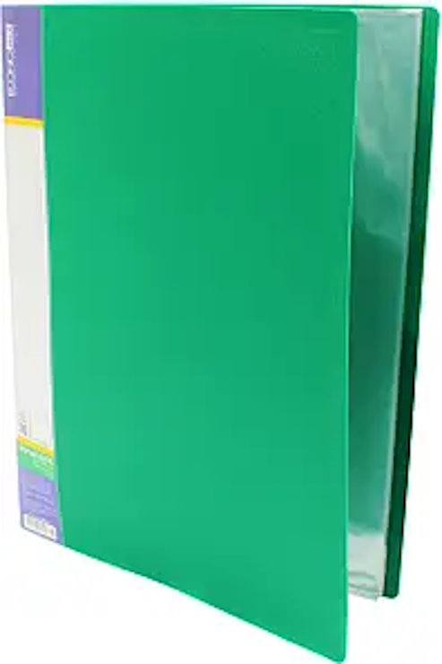 Папка пластикова А4 з 30 файлами зелена, ТМ Economix