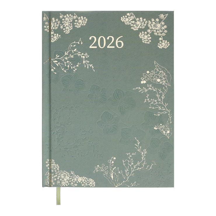 Щоденник датований «FANTASTIC 2026» A5 на 336 сторінок з картонною обкладинкою, оливковий, ТМ Buromax