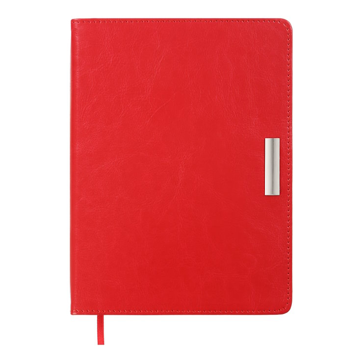 Щоденник датований «SALERNOC 2026» A5 на 336 сторінок з обкладинкою зі шкірзаму, червоний, ТМ Buromax