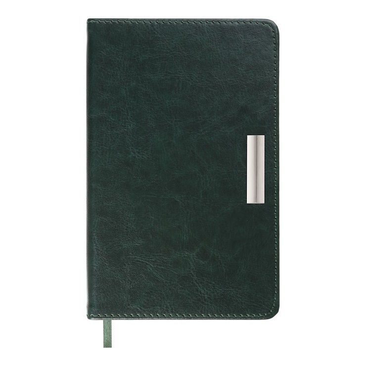 Щоденник датований «SALERNO 2026» A6 на 336 сторінок з обкладинкою зі шкірзаму, зелений, ТМ Buromax