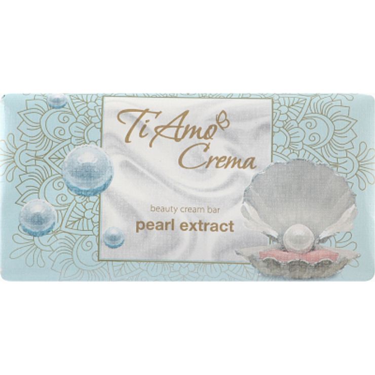 Крем-мило туалетне з екстрактом перлів тверде 125 г, ТМ Ti Amo Crema
