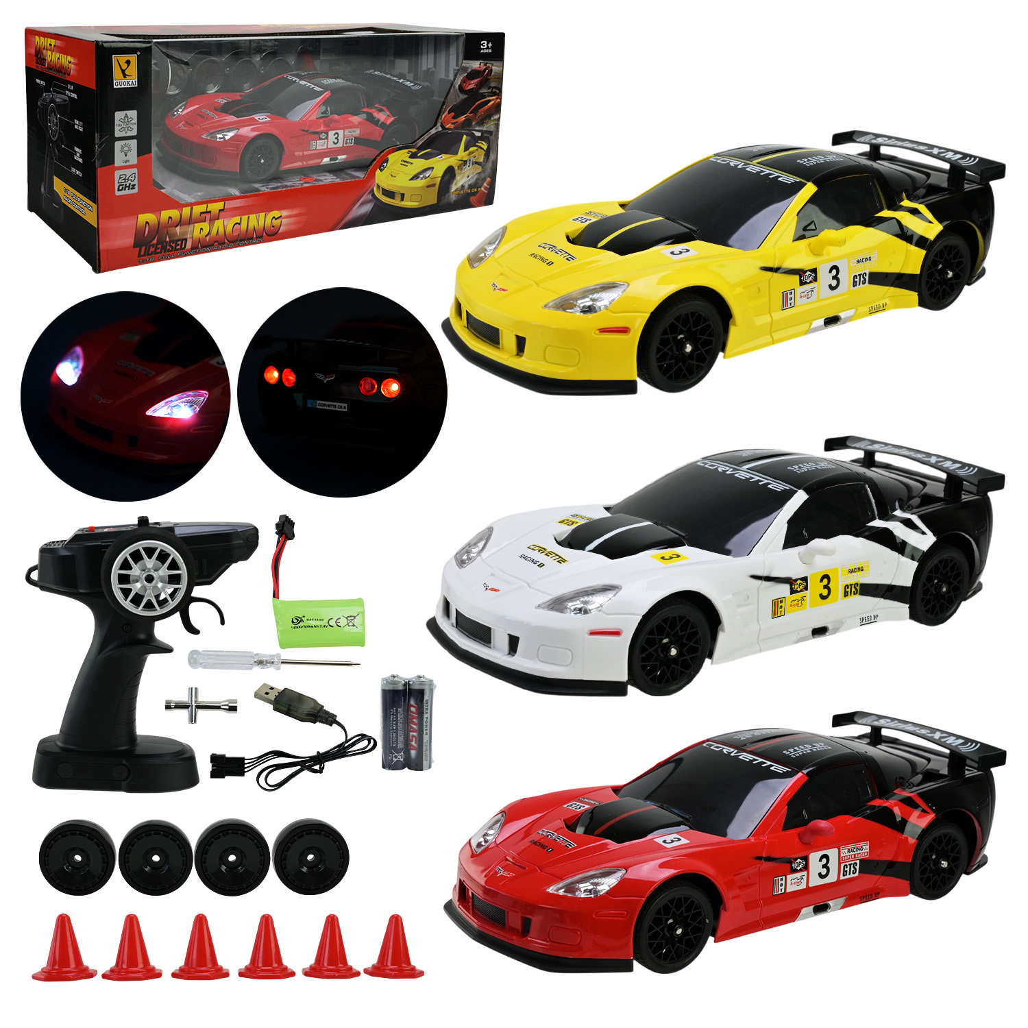 Машина «Bentley» р/к 1:18 на акумуляторі зі світлом та звуком, в асортименті, у коробці 38,5х18х15 см