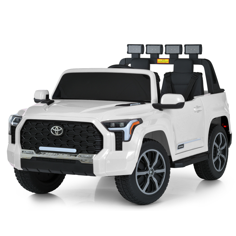 Джип р/к 2,4G на акумуляторі 24V 5AH з 2 моторами по 200W, MP3, USB, TF, EVA, BLUETOOTH, музикою, світлом, білий.