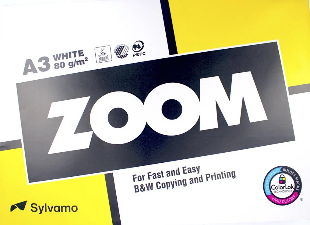 Папір «Zoom» А3 80 г/м2 клас С, 500 аркушів