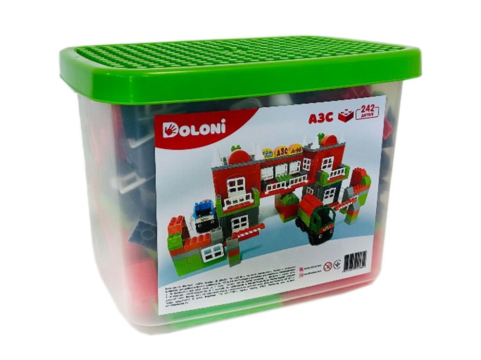 Конструктор «АЗС» на 242 деталі, у пластиковому боксі, ТМ Долоні