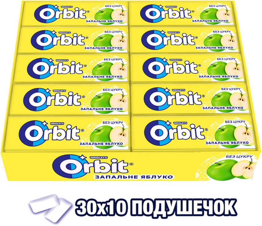 Жувальна гумка «Orbit Яблуко» 14 г