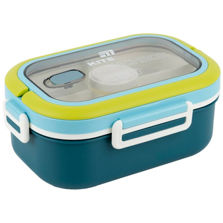 Ланчбокс з наповненням 1100 мл синій, TM Kite