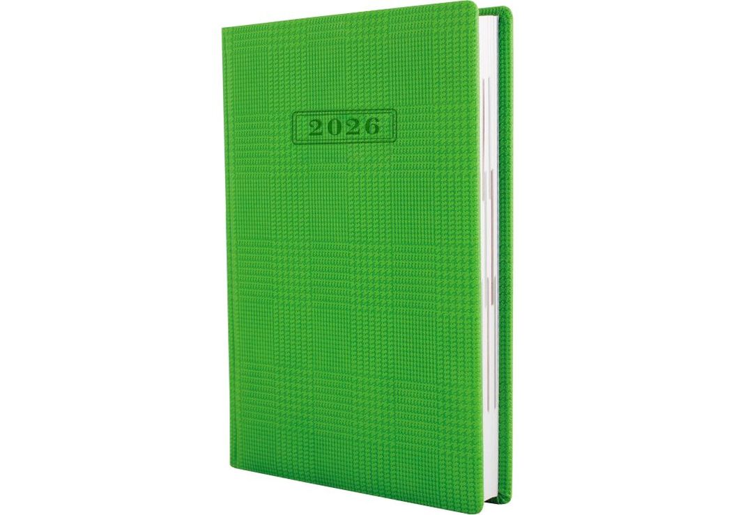 Щоденник датований «GLEN» А5 на 352 сторінок з обкладинкою зі шкірзаму, зелений, ТМ Optima