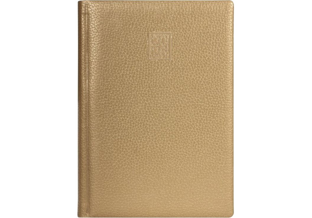 Щоденник датований «ARMONIA» А5 на 352 сторінок з обкладинкою зі шкірзаму, золотистий металік, ТМ Optima