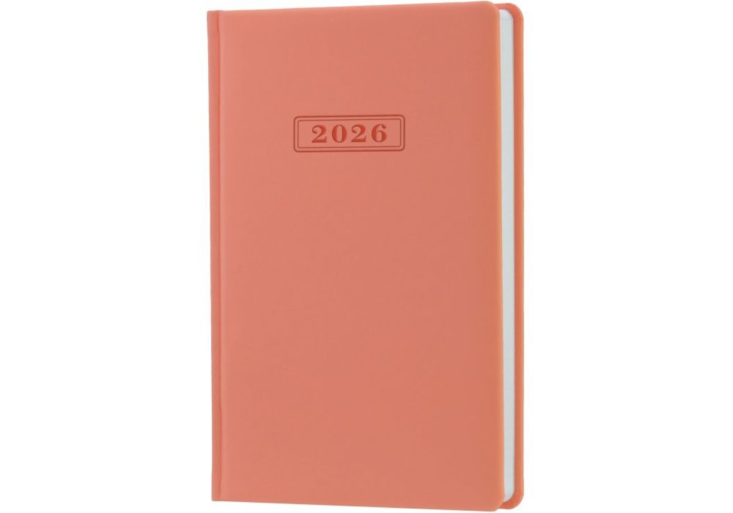 Щоденник датований «VIENNA» А5 на 352 сторінок з обкладинкою зі шкірзаму, пудрово-рожевий, ТМ Optima