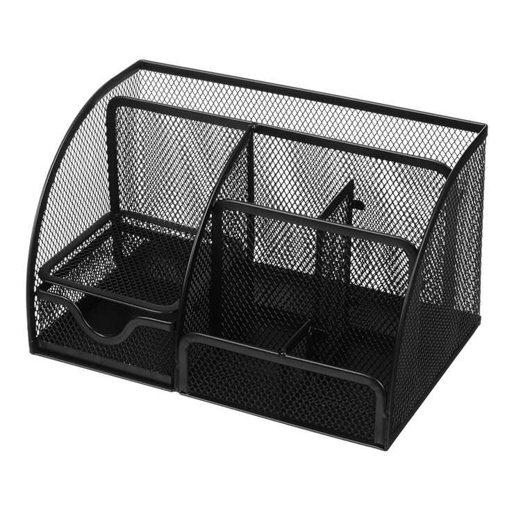 Підставка-органайзер 220x140x130 мм металева, чорна,ТМ Buromax