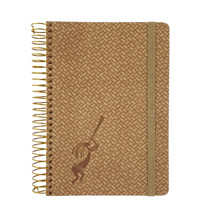 Блокнот «SKILL Панама» В6 на 120 аркушів у клітинку з обкладинкою з ламінованого картону на спіралі збоку, СБВ-95КБ, ТМ Brisk