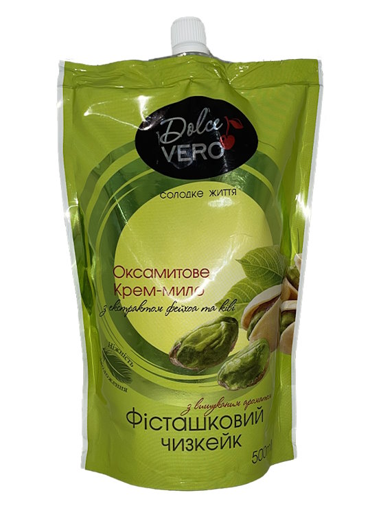 Крем-мило «Фісташковий чізкейк» дойпак 500 мл, ТМ Dolce Vero