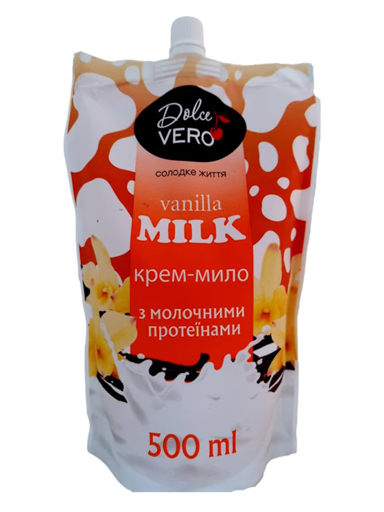 Крем-мило «VANILLA MILK» дойпак 500 мл, ТМ Dolce Vero