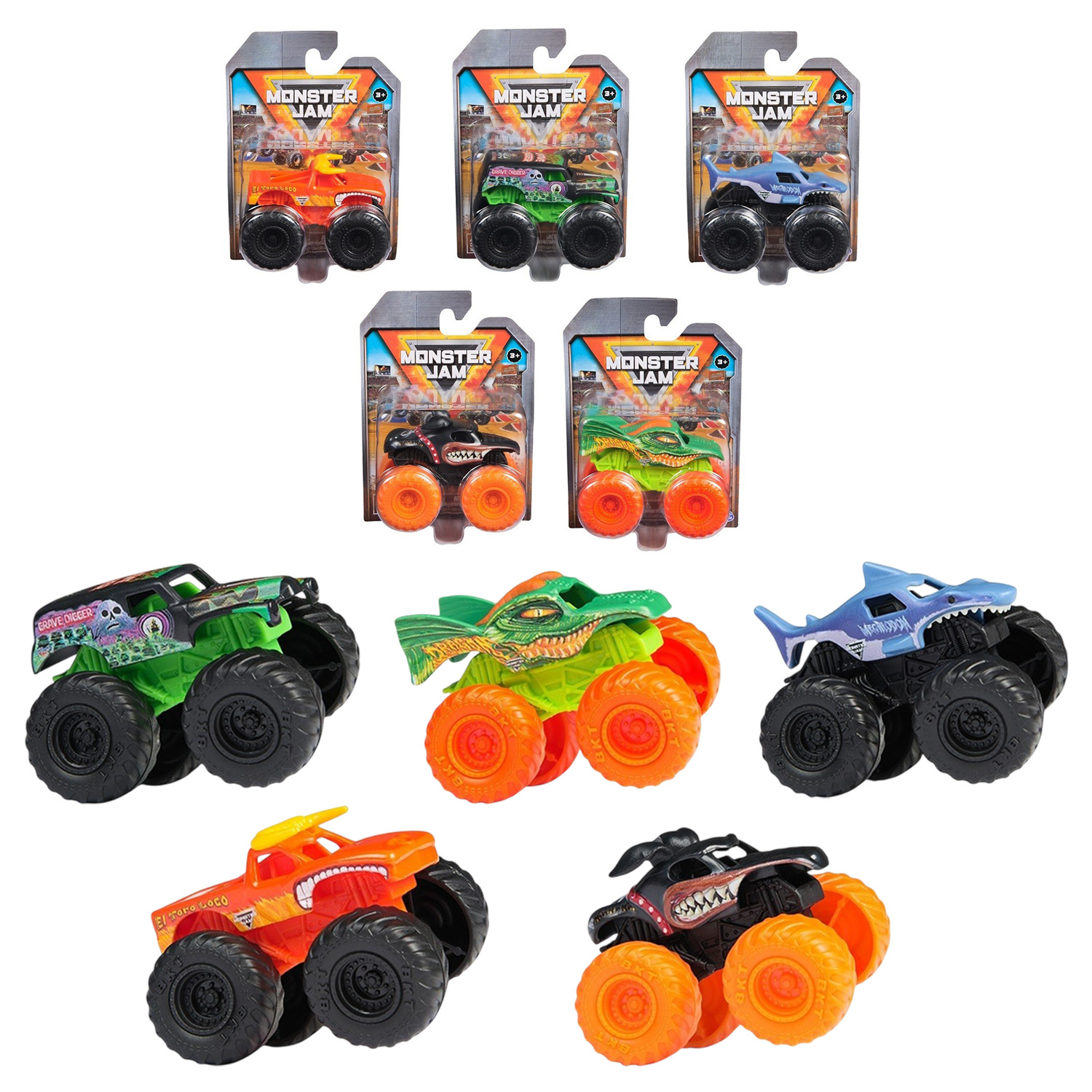 Машина «Monster Jam» 12 см 1:72, на планшетці