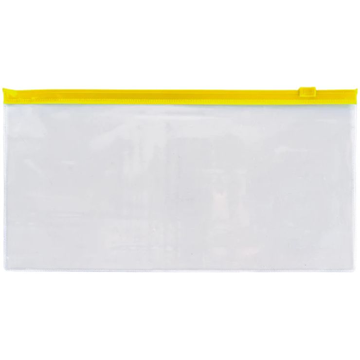 Папка-конверт DL на застібці zip-lock жовта, ТМ Axent