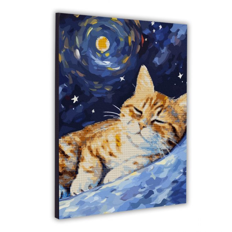 Картина за номерами з алмазною мозаїкою «Солодкий сон» 40х50 см, ТМ SANTI