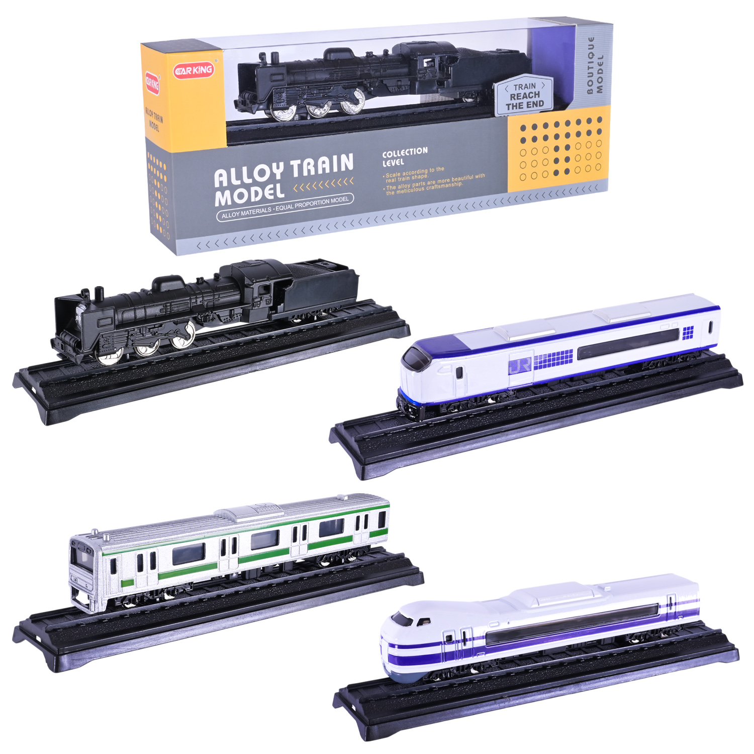 Потяг 23 см з полотном, в асортименті, у коробці 23,7х9х4,3 см