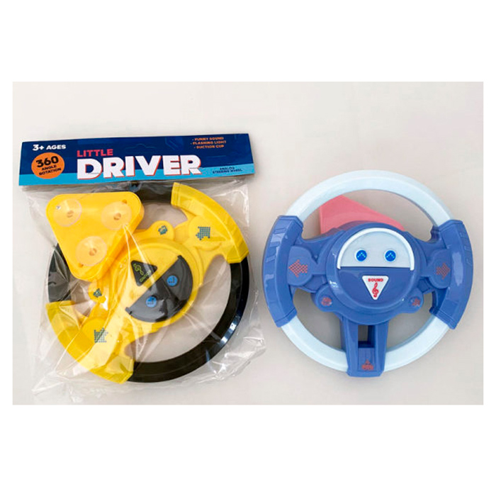 Кермо 19 см зі звуком та кріпленням на присосках, на батарейці, в асортименті, у пакеті 22х24х4,5 см