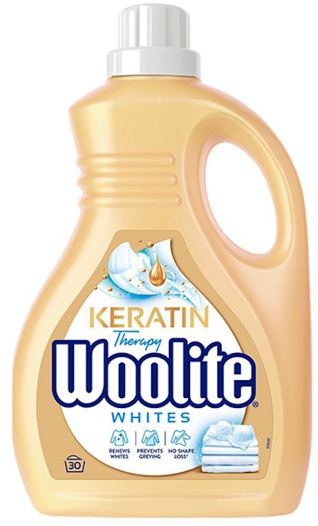 Гель для прання «Woolite» 1,8 л для світлих та білих тканин з кератином