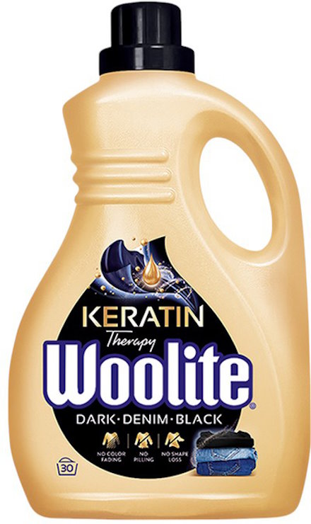 Гель для прання «Woolite» 1,8 л для чорних та джинсових тканин з кератином
