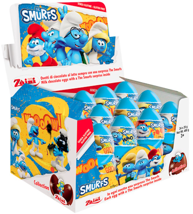 Яйце шоколадне «Смурфики» 20 г з сюрпризом