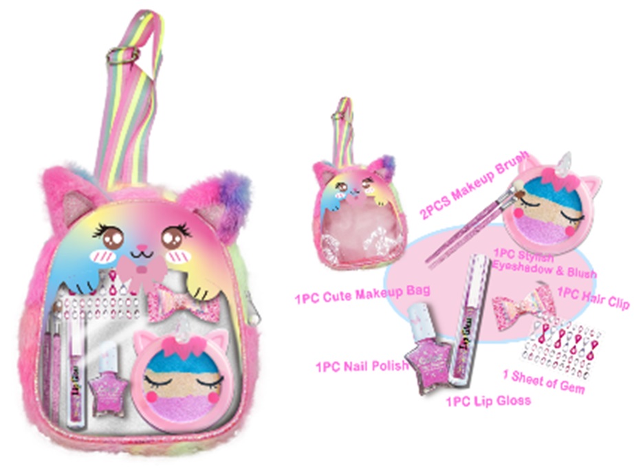 Дитяча косметика: тіні для повік, лак та аксесуари, у валізі 35х5х20 см