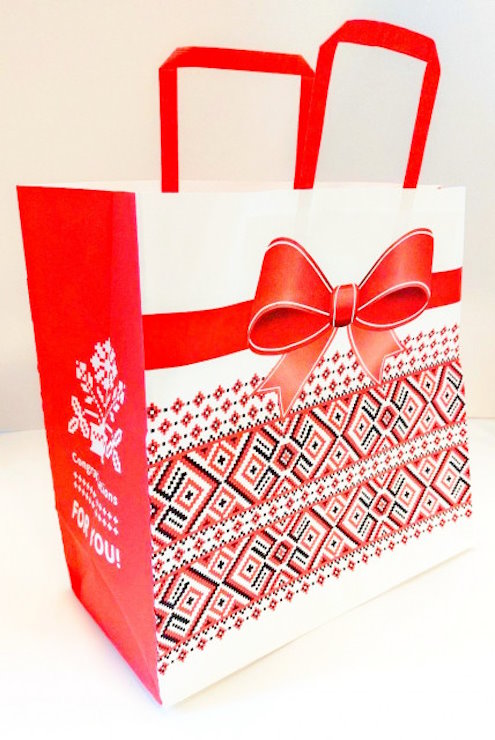 Пакет паперовий 32х30х15 см, ТМ Мандарин