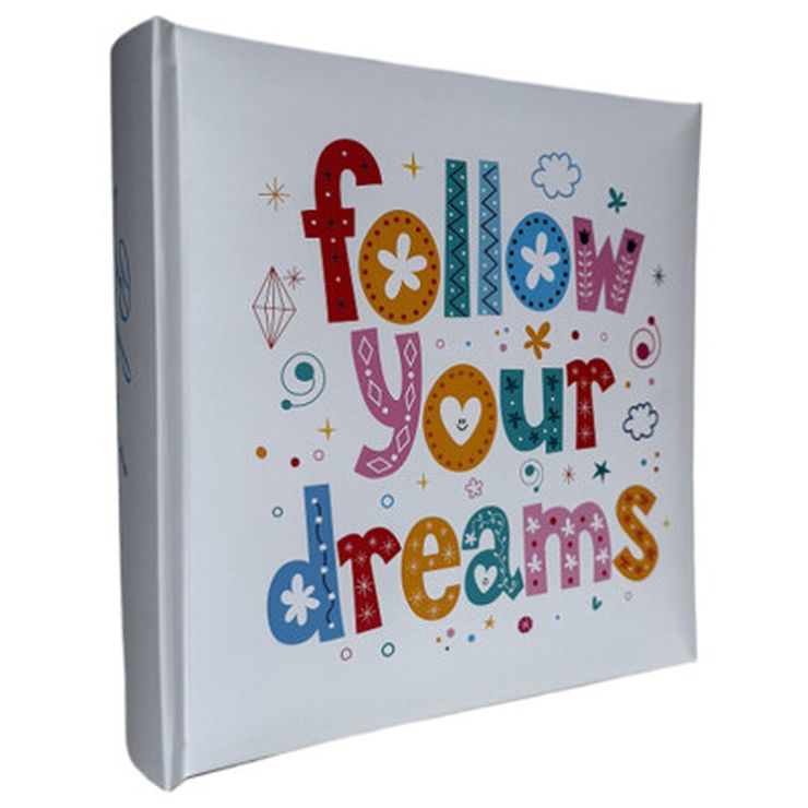 Фотоальбом «Follow» на 200 фото 10х15см з паперовими аркушами та обкладинкою з ламінованого картону 22х22 см