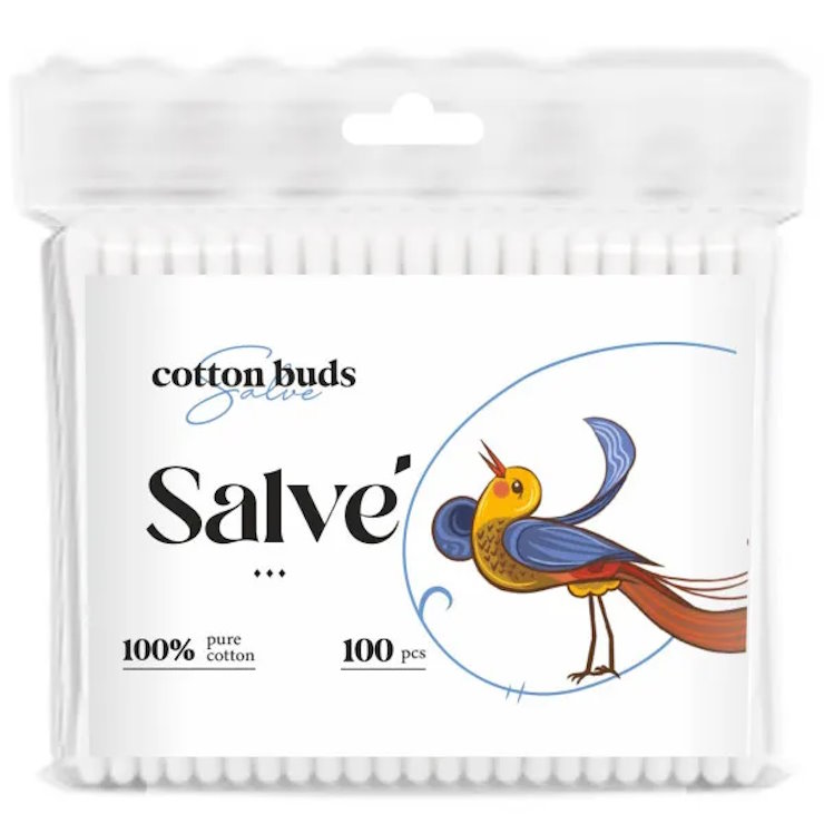 Ватні палички 100 шт, ТМ Salve