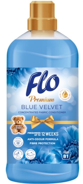 Кондиціонер для білизни «Flo Premium Blue Velvet FABCONC» 1,8 л