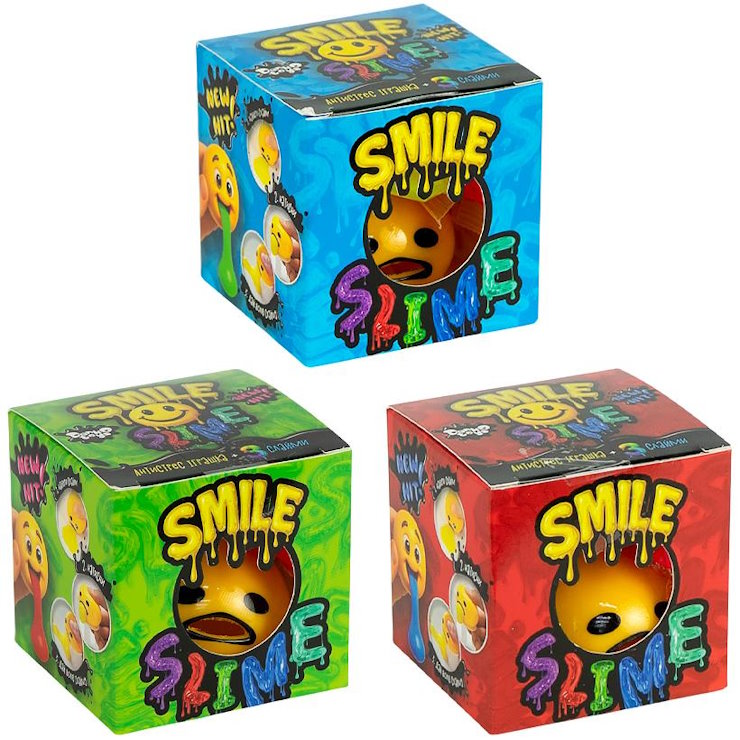 Слайм «Smile Slime», в асортименті, у коробці 7х7х7 см, ТМ Данко Тойс