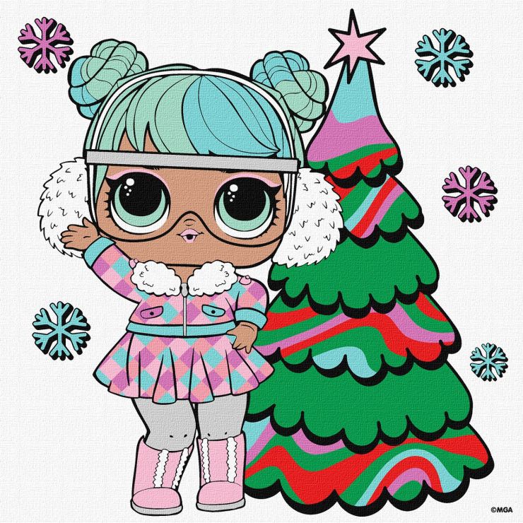 Картина за номерами «L.O.L. Surprise! Jolly Vibes. Bon Bon» 25х25 см, ТМ Ідейка