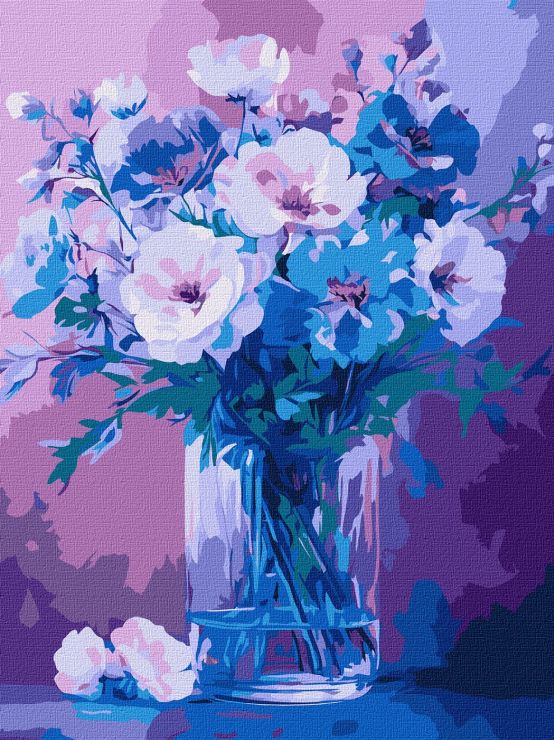 Картина за номерами «Ніжні квіти» 30х40 см, ТМ Ідейка