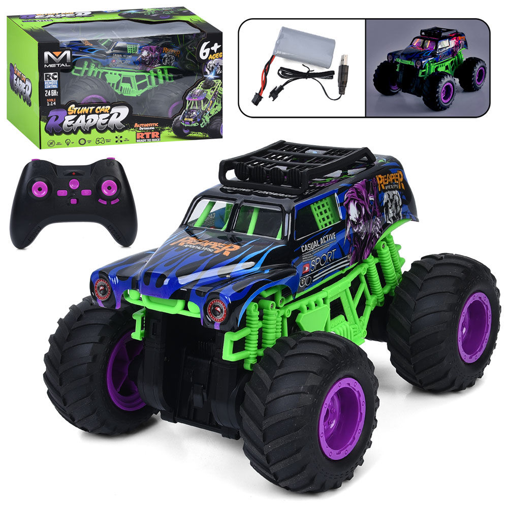 Джип 30 см 1:16 р/к на акумуляторі 2,4 G з музикою, світлом, корпусом не б'ється, гумовими колесами та USB, у коробці 37х24х27 см